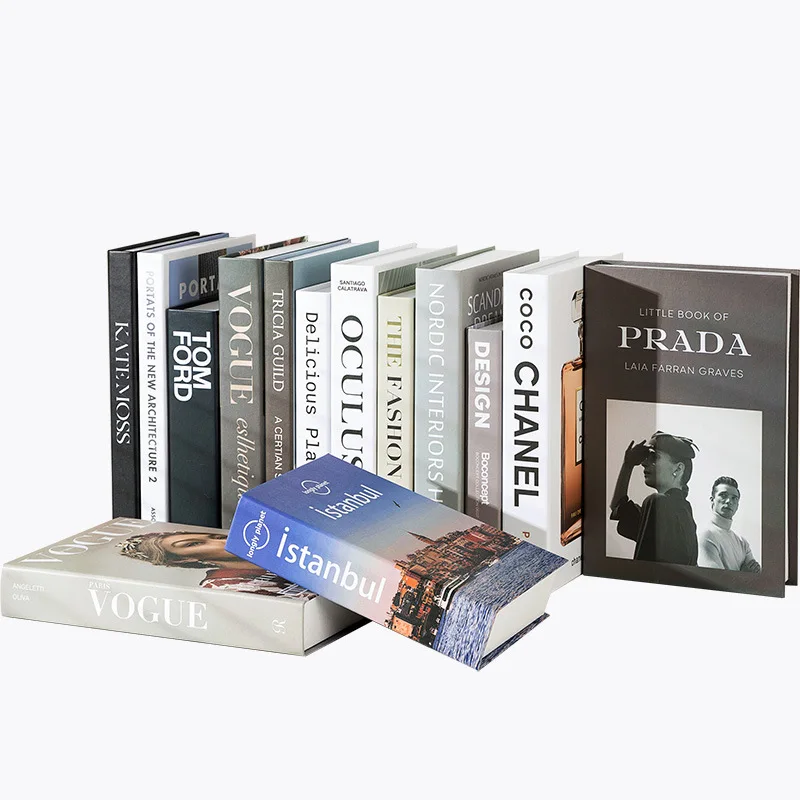 Designer books DIY! Fashion Decorative books! Vinyl covers inspired books!  Chanel book! Prada book 