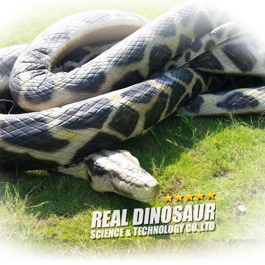 Artificial Silicon Rubber Material Robotic Snake Model