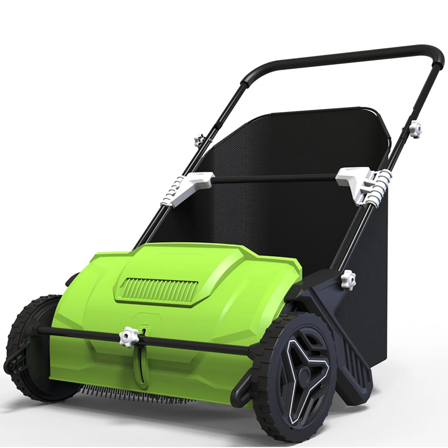 Vertak Hand-push Leaf Sweeper Lawn Collector Tools Garden 21inch Walk Behind Grass Leaf Collector