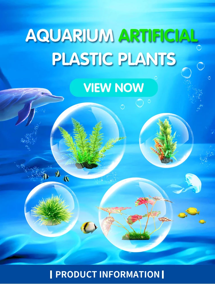 Aquarium Tank Ornaments 30-35cm Aquarium Fish Ornament Artificial Plastic Plant