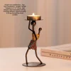 Single iron candlestick-a