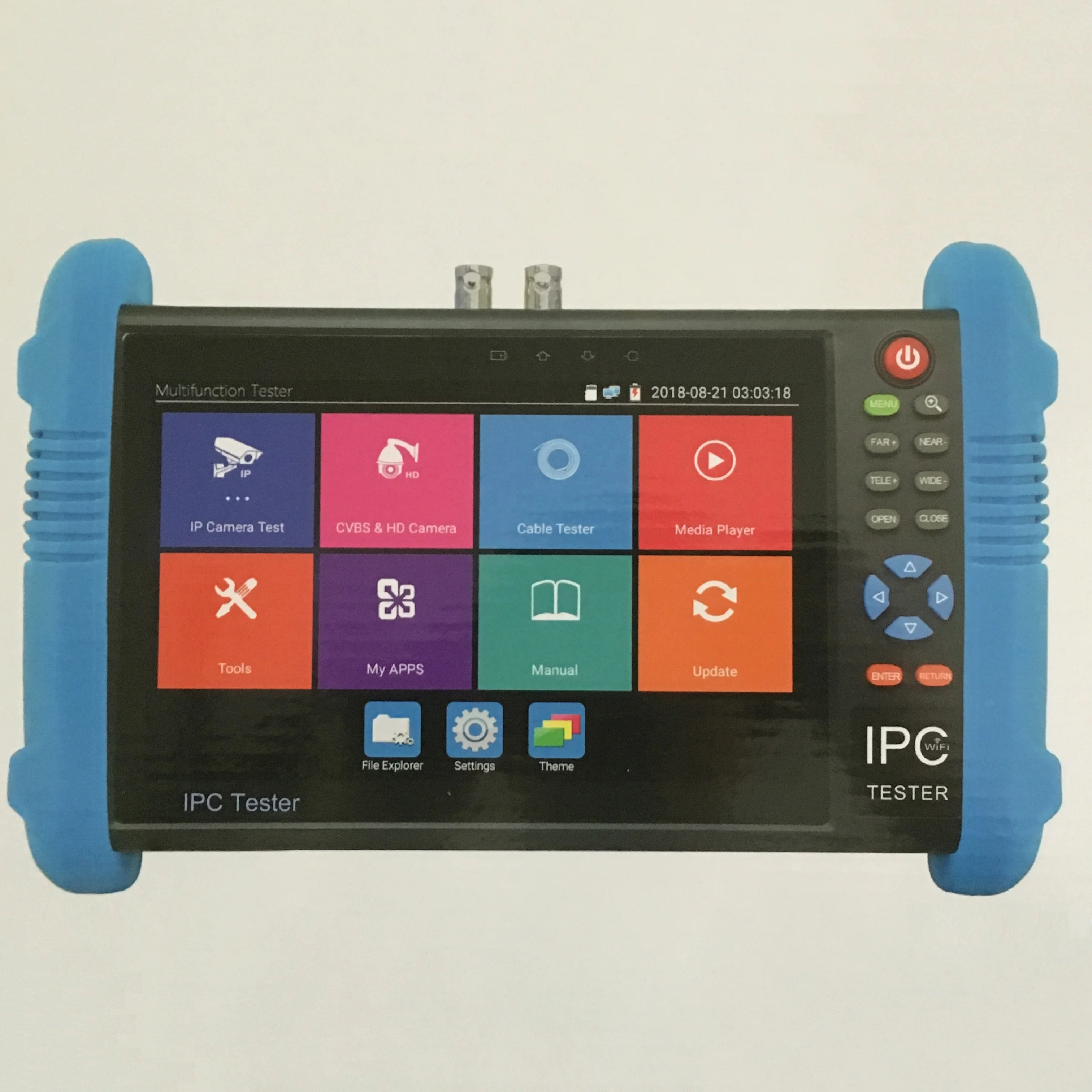 
HD 1280*800 7 дюймов IPC Тестер Pro AHD CVI TVI SDI IP и аналоговый Wi-Fi 6 в 1 Самая Полная функция камеры видеонаблюдения Тестер 