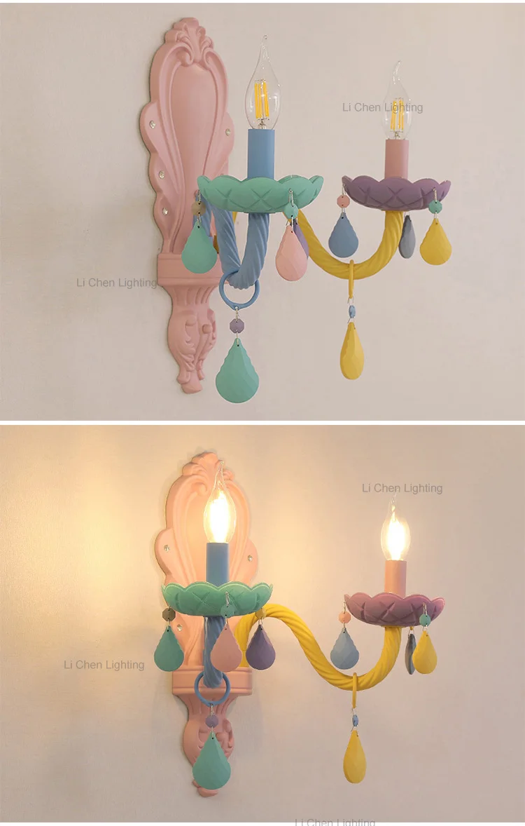 w0048 2 modern style indoor decoration living room bedroom child room glass led wall lamp-1