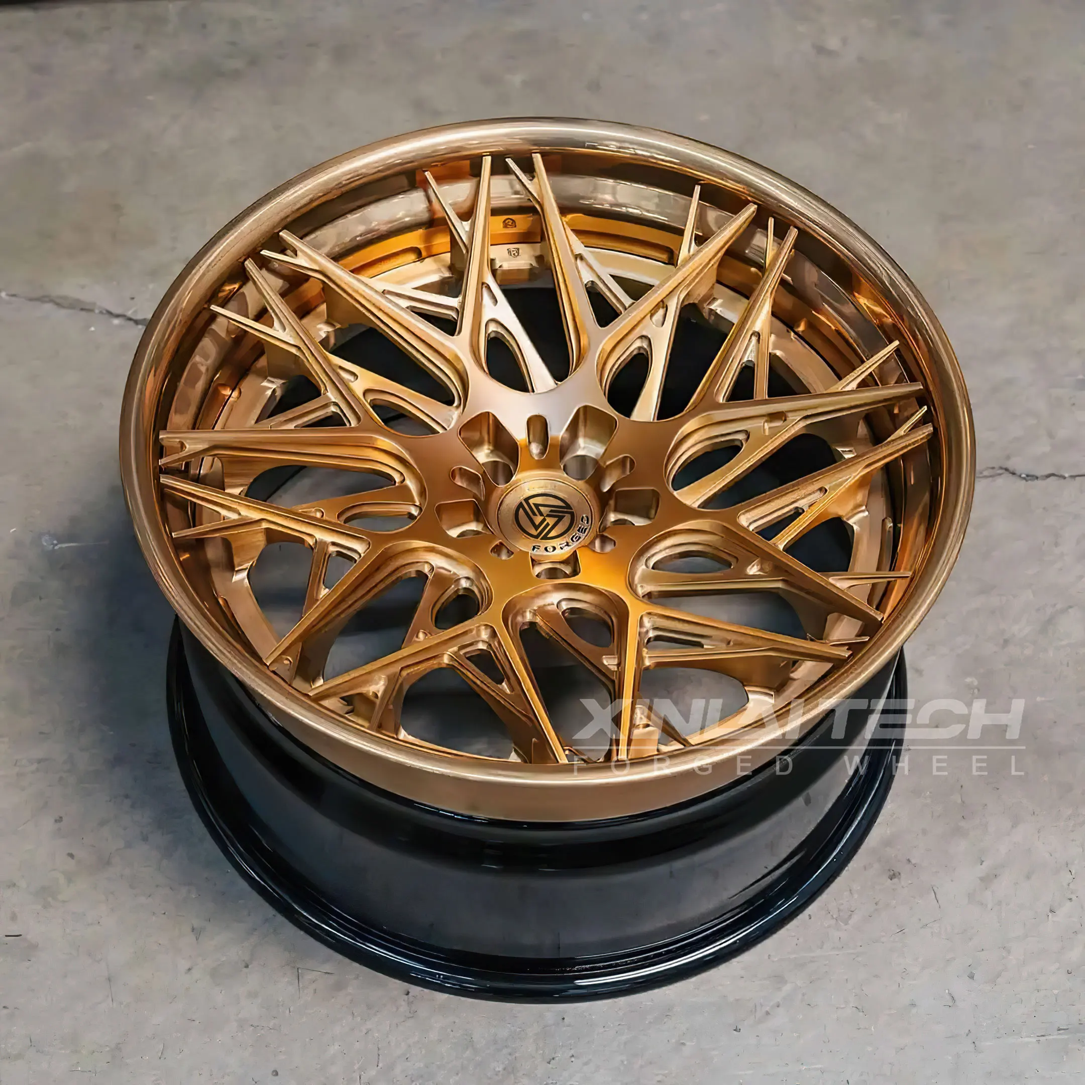 XL 3-piece Deep Dish Deep Lip Concave Forged Wheel 5x120 5x112 5x114.3 Custom Wheel 18 19 20 21 22 23 Inch Wheel Rim - Image 2