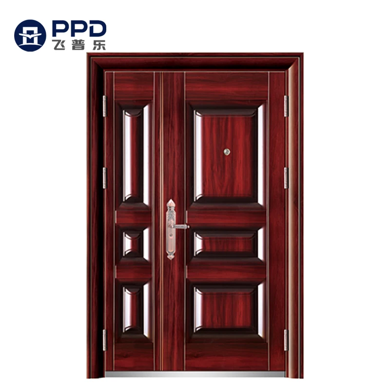 Phipulo Factory Latest Design Hot Sale Chinese Supplier Classic Doors Exterior Double Security Steel Door