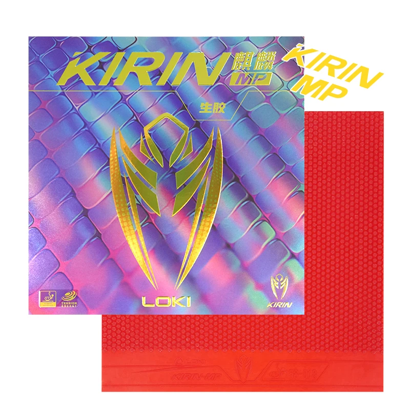 kirin様 Loki KIRIN MP Stronger Friction Table Tennis Rubber - Red/Black
