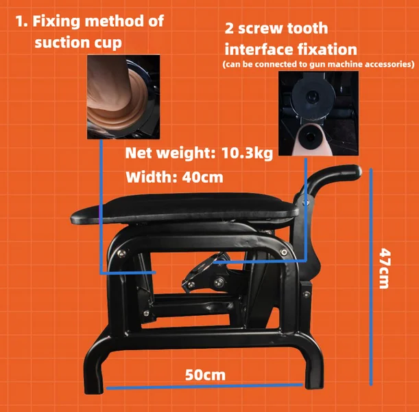 Interactive Thrusting Vibrating Machine Seat Fun Rocking Chair for Adults  Hand-Cranked Sex Furniture with Fun Gun