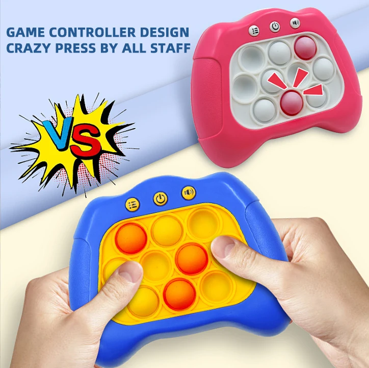 Mini velocità veloce veloce Push Console di gioco elettronico interattivo Light Up Puzzle Bubble Memory gioco Push Pop Fidget giocattolo per bambino