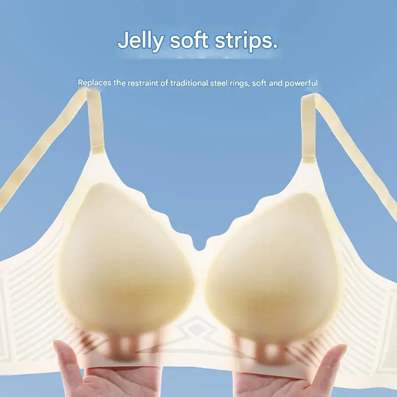 6675 blush wireless bra front view