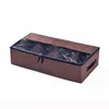 Dark brown cotton-linen fabric [58x30.5x14cm]