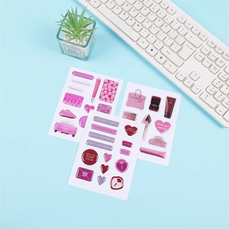 New Arrival 3d Stickers Custom Printing Epoxy Dome Kiss Cut Resin Sticker Sheet for Phone Case