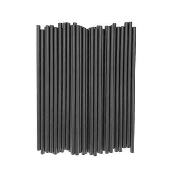 Black Colorful Paper Straw Drinking Straw Hot Sell Disposable Paper Straw