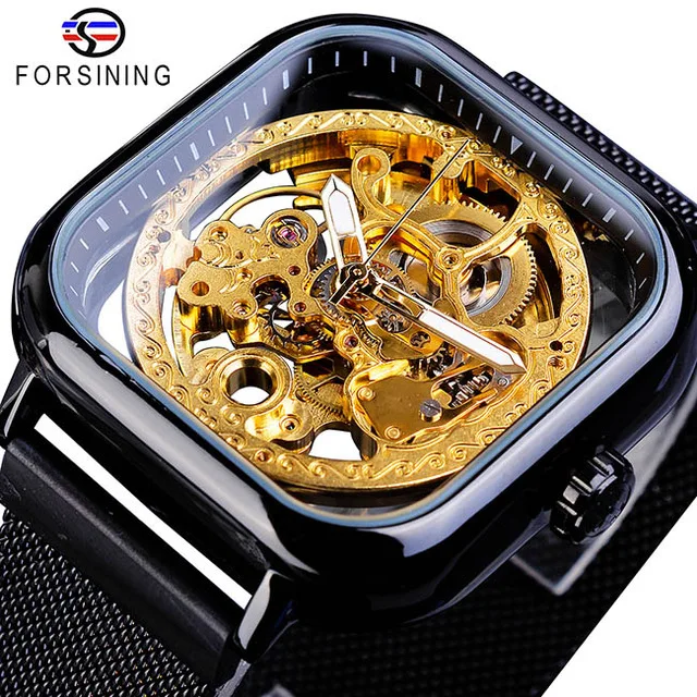 Forsining Watch Luxury Mechanical Skeleton Watch for Men