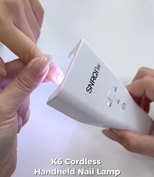 SNRQI Rechargeable UV LED Nail Lamp - Portable, Handheld 9W Nail