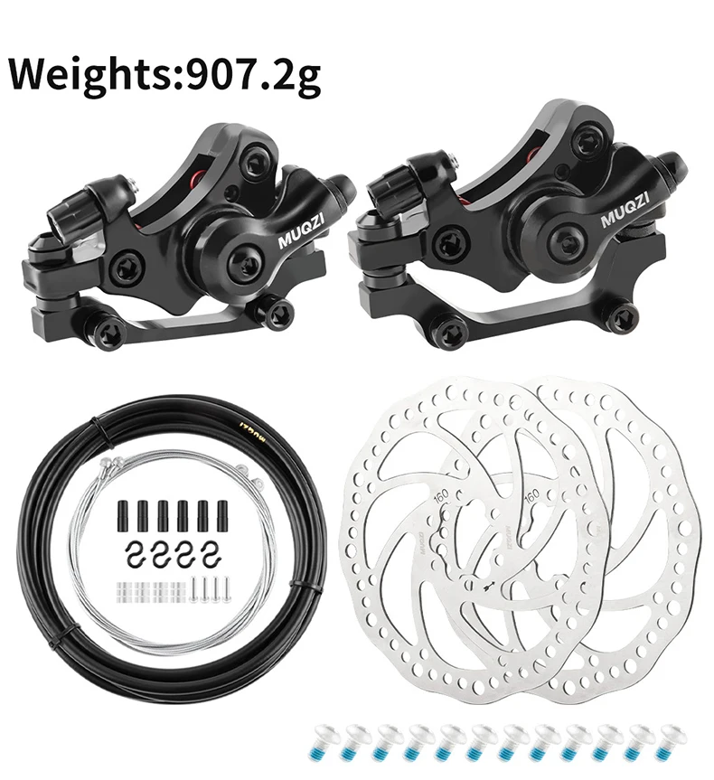 Muqzi Mountain Road Bike Front Rear Brake Caliper Set 140mm 160mm 180mm