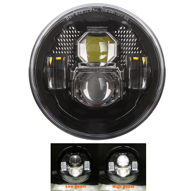 Verre De Phare 7 Pouces Pour Moto Royal Enfield Bullet - Remplacement En Verre