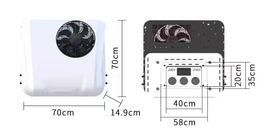 Ac Universal 12 v for Rv Ac Truck Rooftop air Conditioner