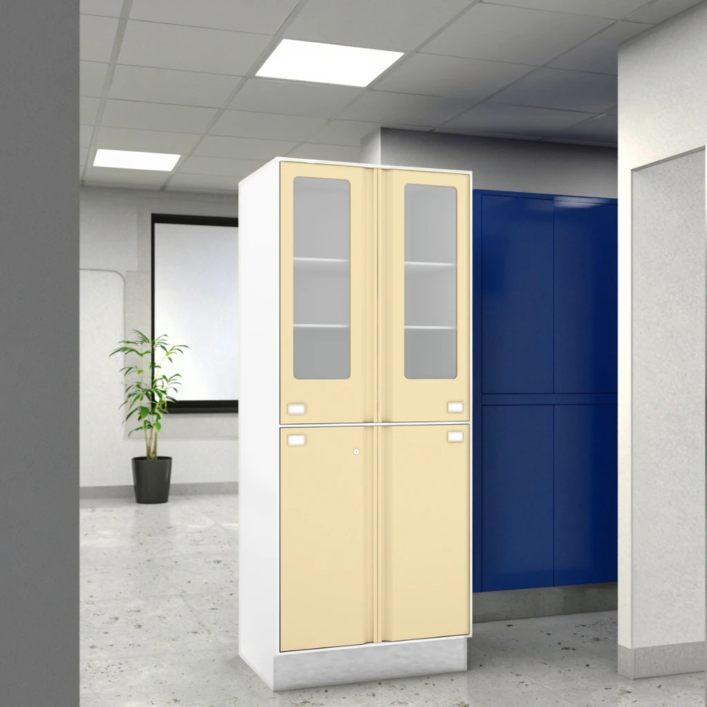 Clinical Gear Storage Module Medication Shelves 800mm Emergency Departments Metal Construction Hospital Cabinet Stainless Steel 6