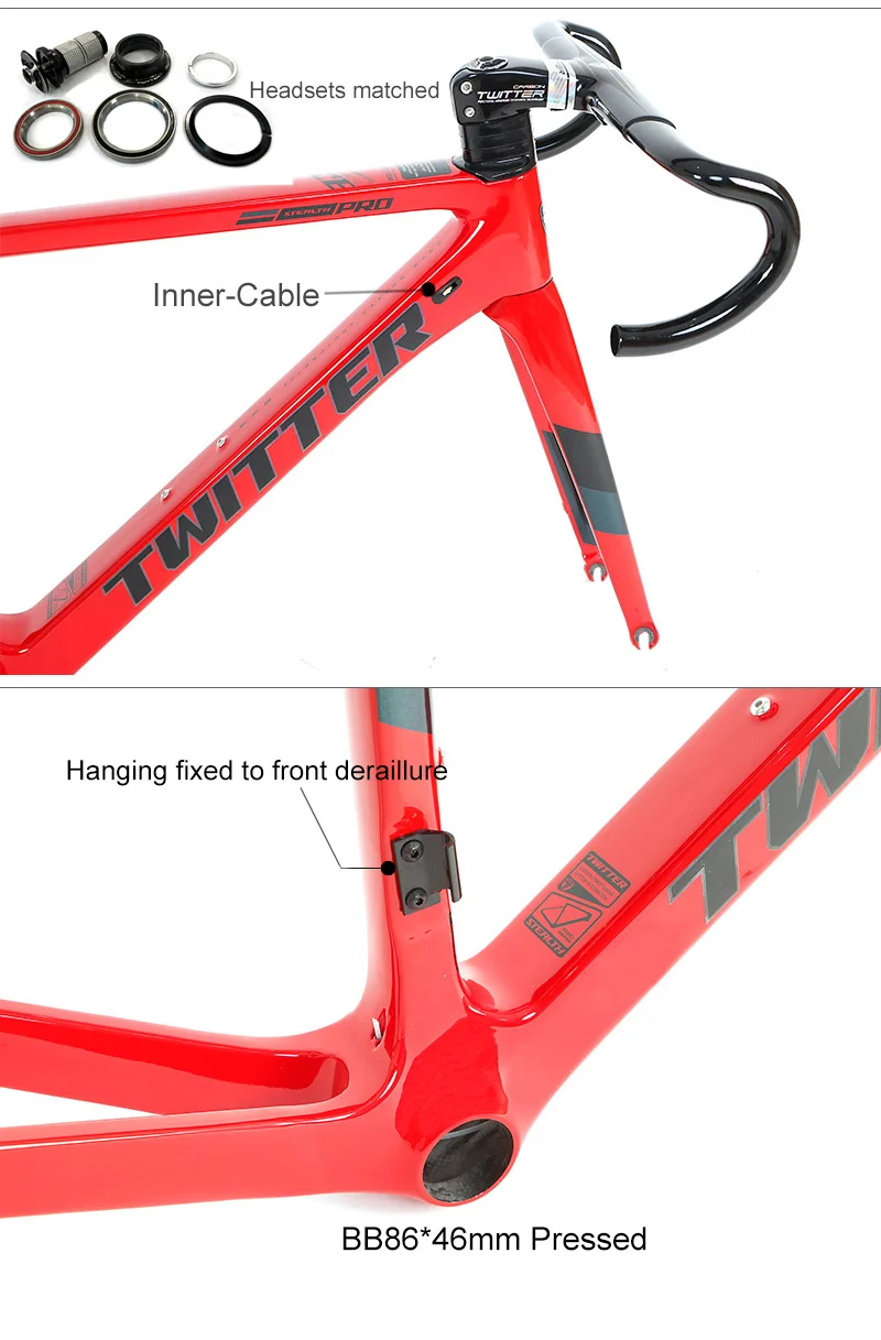 Twitter Stealthpro New Carbon Fiber Road Bikes Frame Carbon Road Bike