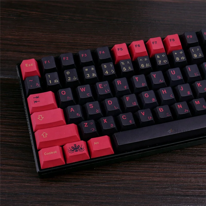 Gmk Higanbana Cherry Profile Pbt Dye Sublimation Keycaps For