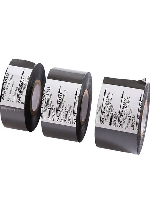 Ni Dian SCF900 Reinforced ABS Ribbon 30mm X 100m for Heat Transfer Printing on Packaging Machines & Date Coders 6