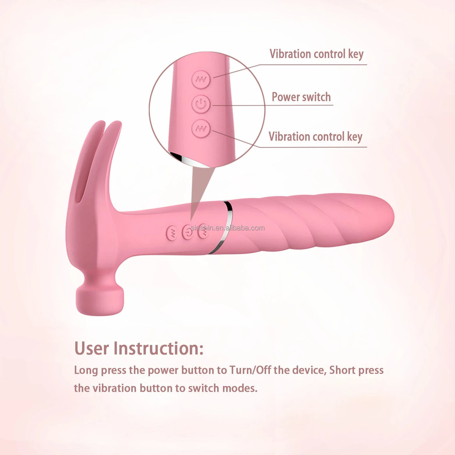 Factory Outlet Jack Hammer Vibrator Custom Love Sex Toys G Spot Dildo  Vibrating Female 3 Speed 21 Frequency Hammer Vibrator - Buy Jack Hammer ...