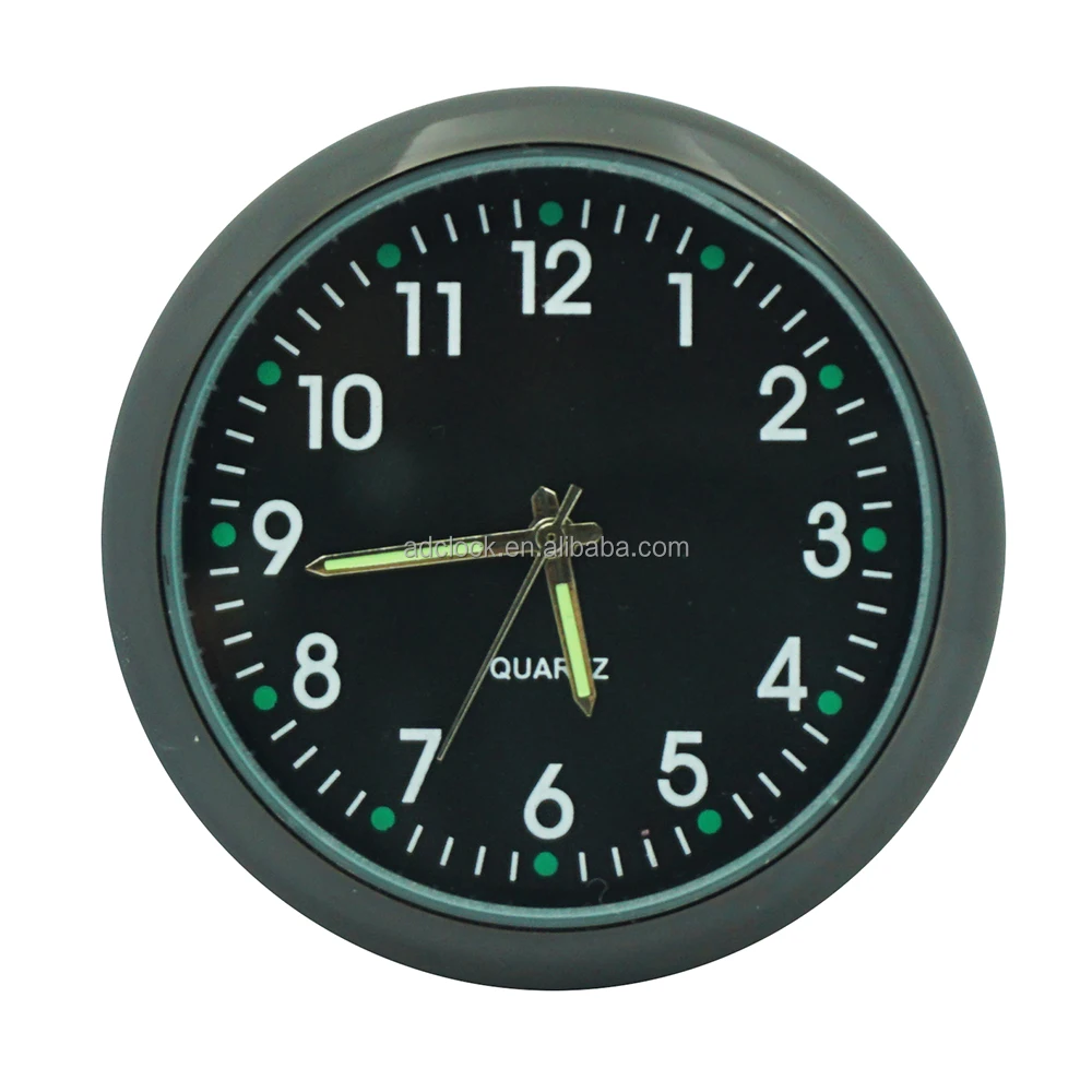 Car Quartz Clock Insert Luminous Mini Automotive Decor Digital Watch
