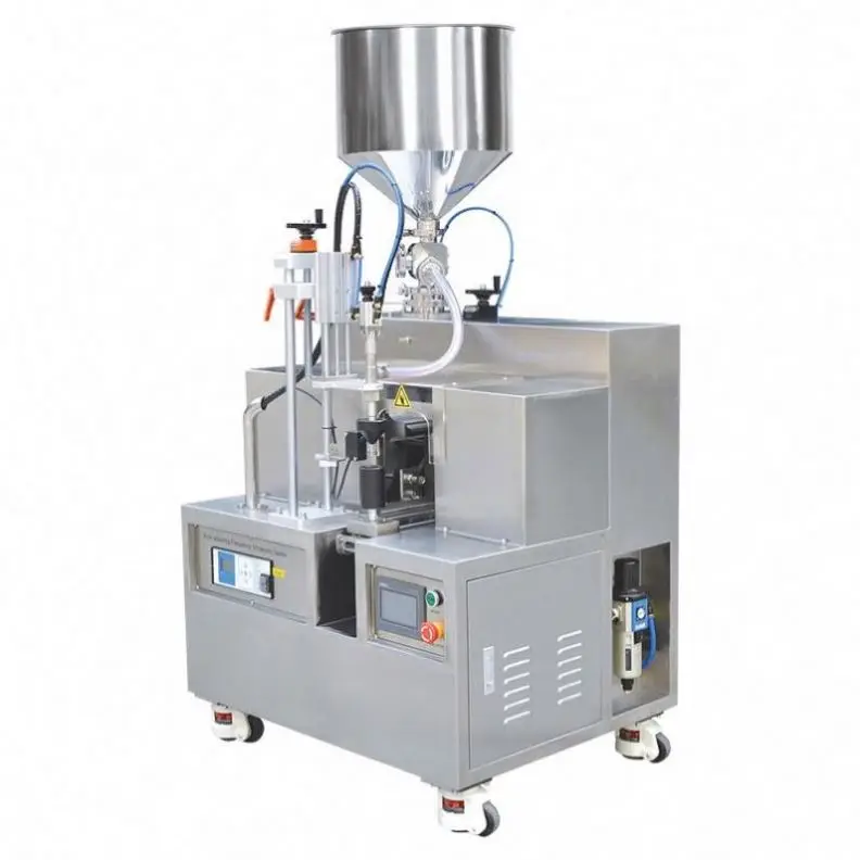 TEBAK  Automatic Ultrasonic Tube Filling Sealing Machine for Cosmetic Beverage Metal Packaging of Gel Oil Plastic
