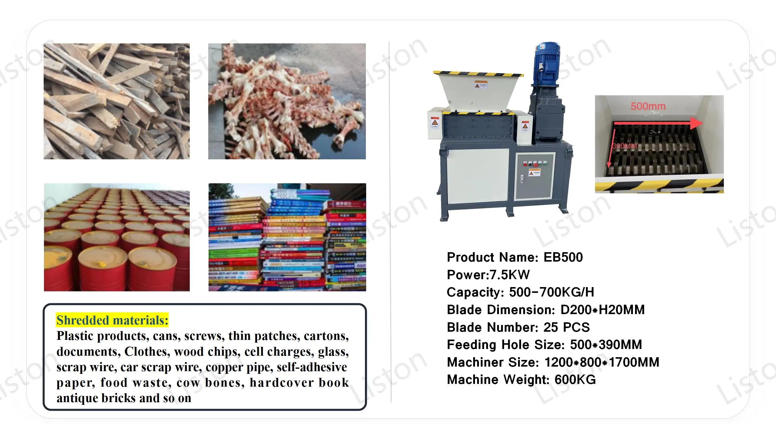 Plastic Recycling Recycling Mini Double Shaft Garbage Scrap Shredder ...