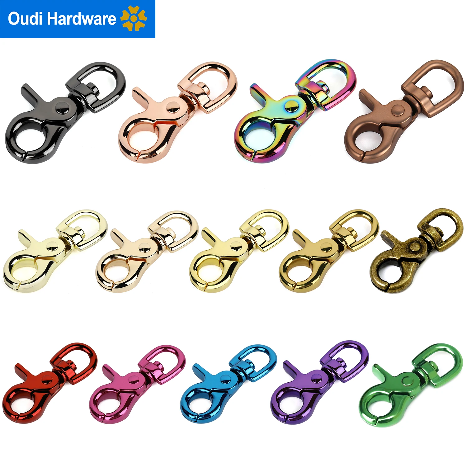 Zinc Alloy Spring Snap Hook - Heavy Duty Pet Buckle Clip