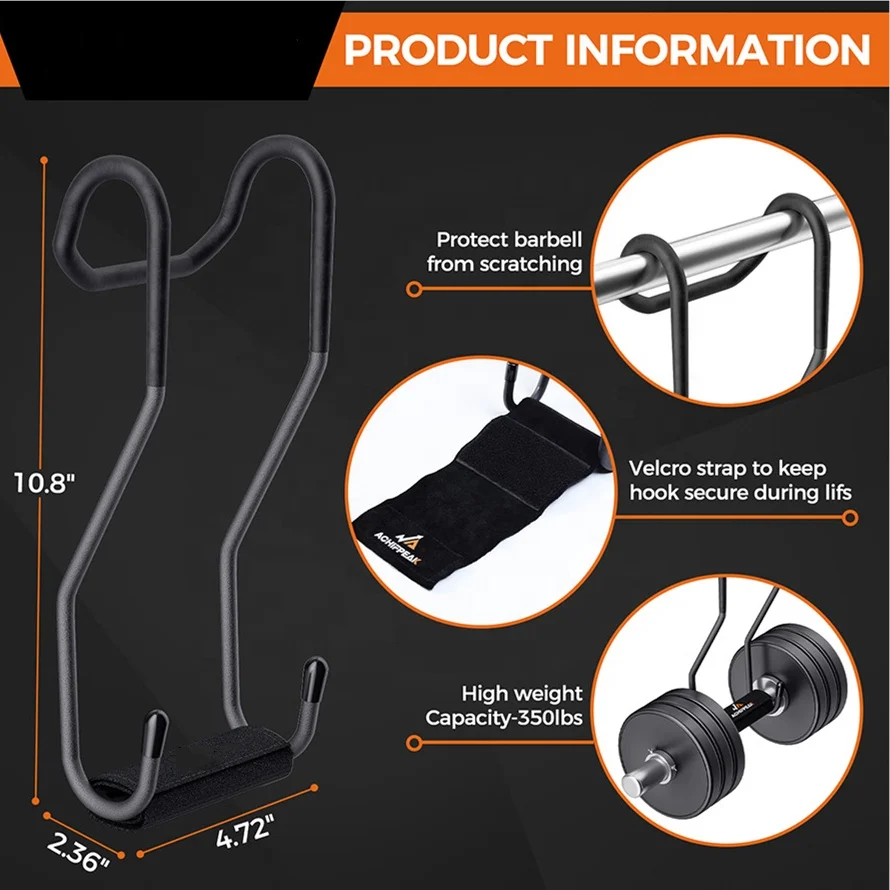 Hantel Spotter Haken Set - Sicherheitshaken Für Bankdrücken & Krafttraining, 225 Pfund Tragkraft