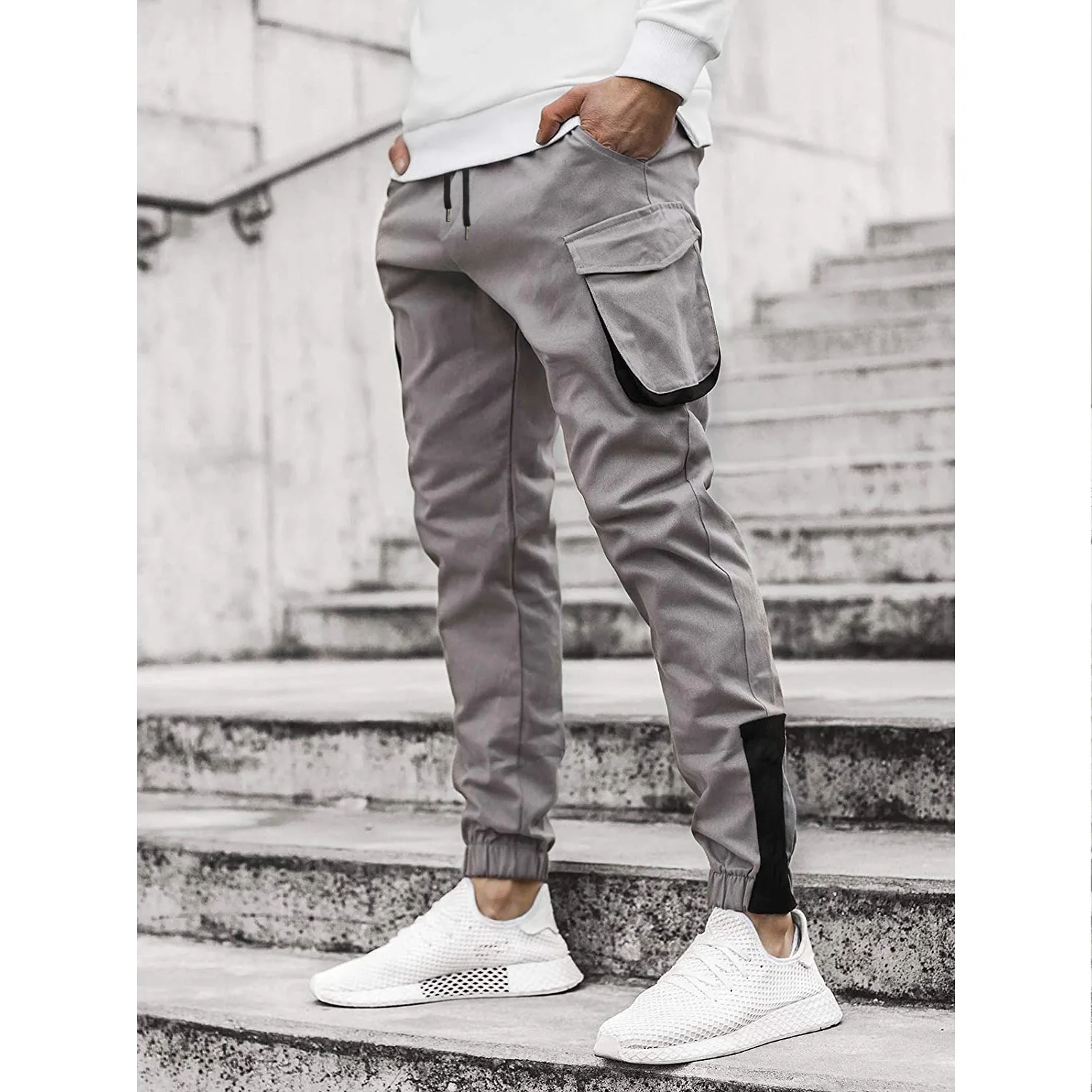 Trousers Mens Streetwear Casual Pants 