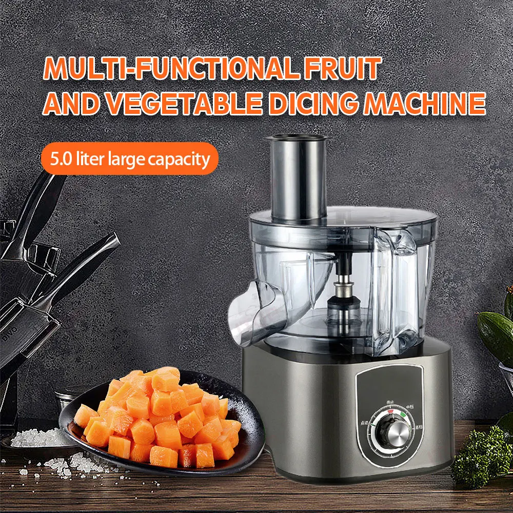 100w Automatic Vegetable Cutting Machine Dicing Machine Watermelon Pineapple Cucumber Dicer