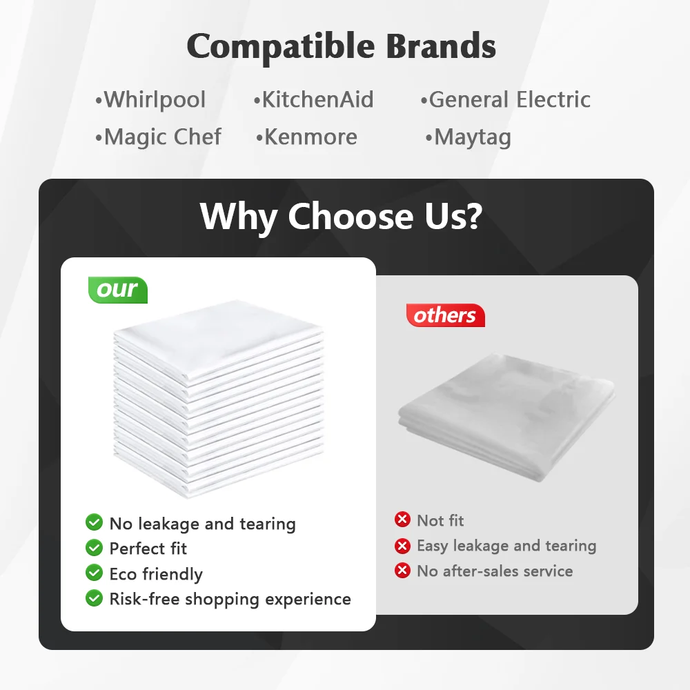 Waste Compactor Trash Bags Durable 60pack Fits All 15 In. Rectangular