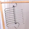 Bulk round trouser rack, nine bars, purple