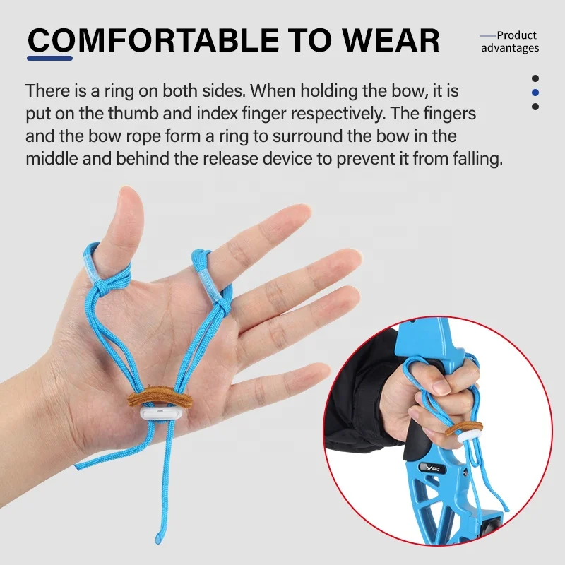 Archery Release Trigger Adjustable Archery Wrist Sling - Braided Bow Strap For Compound/Recurve Bows (Multiple Colors) Compound Bow Release Archery Release Trigger Adjustable Archery Wrist Sling - Braided Bow Strap For Compound/Recurve Bows (Multiple Colors) Compound Bow Release