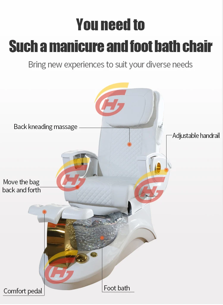 Silla De Pedicura De Lujo Profesional 2023 Luxury Foot Massage Spa Manicure Pedicure Chair For