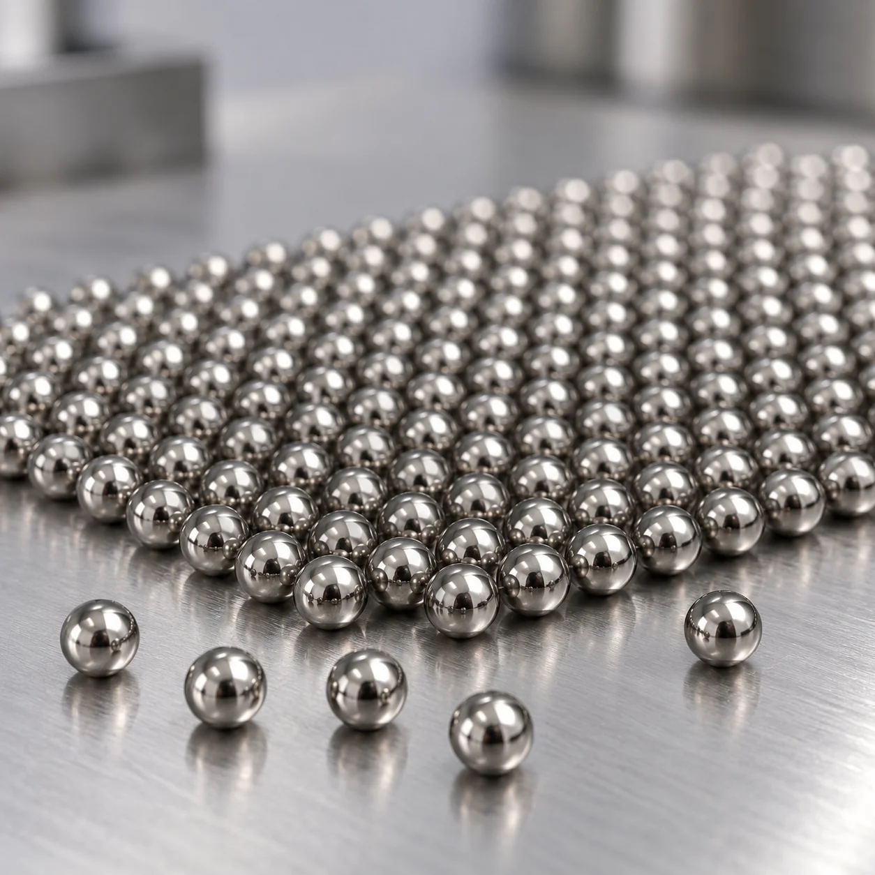 優れた耐食性を備えた 3.3mm／3.4mm 実心 AISI304／316 ステンレス鋼ボール（高化学耐食性）