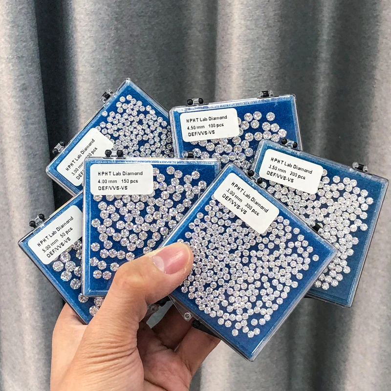 Shop 3mm DEF Color VVS SI Melee Lab Diamonds