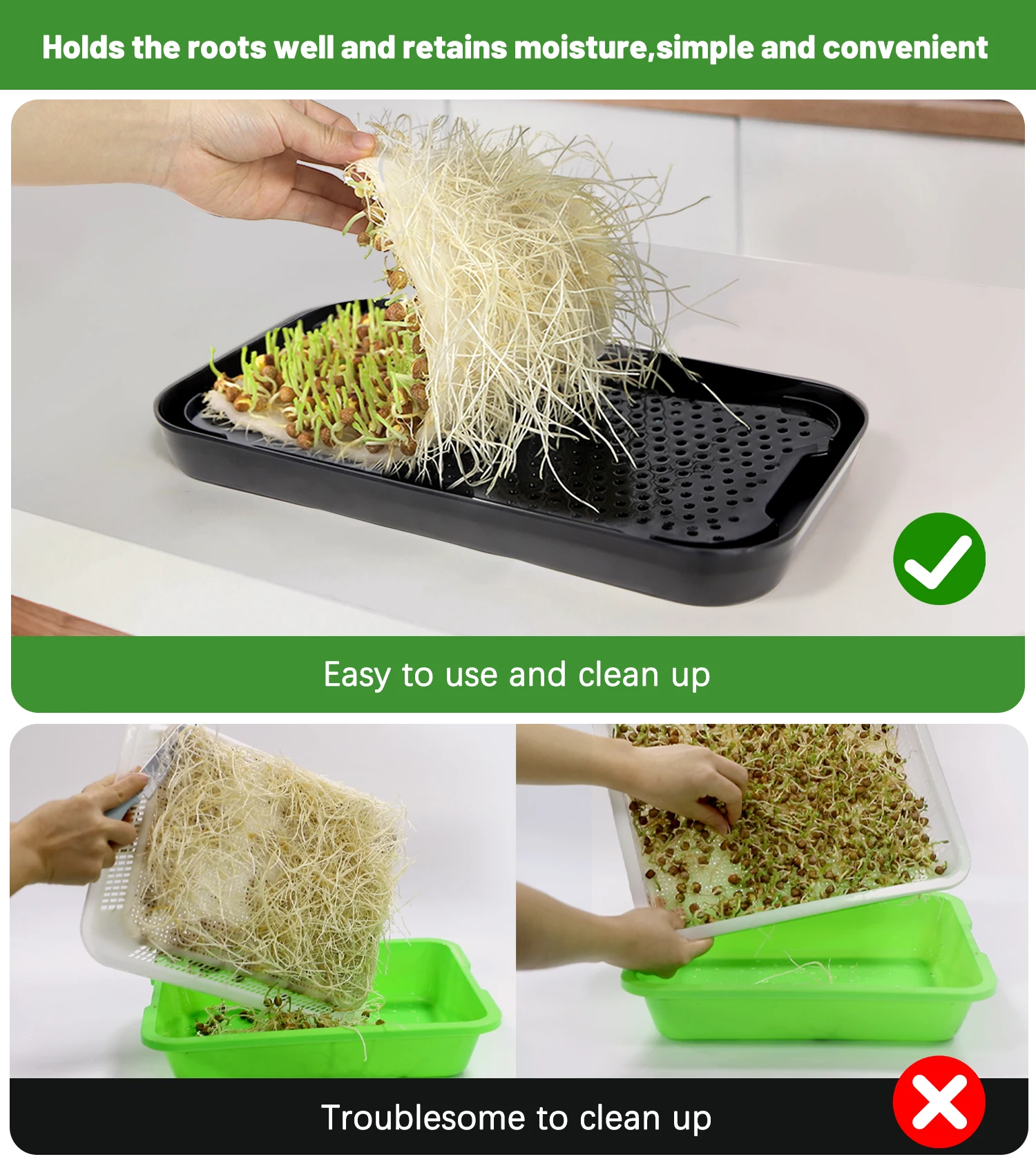 Smart Germination Kit COMBO - Includes Filters & Tweezers - For Seeds & Plants
