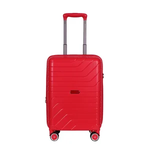 High Quality Ml-0273 Model Red PP Luggage Travel Hard Shell Lightweight Woman Riding Luggage on Sale