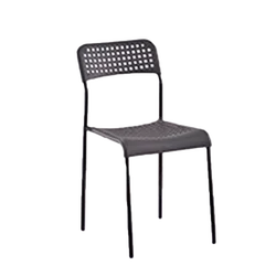 Wholesale Cheap Black Plastic Kitchen Dining Chair Outdoor Foldable Metal Dining Chair And Table Set