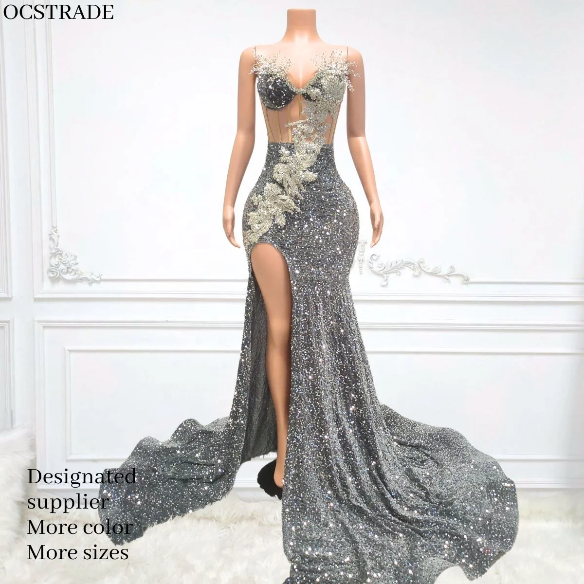 rhinestone birthday dress Pretty Shimmer Rhinestone Mesh Mini Party Dress main image 0