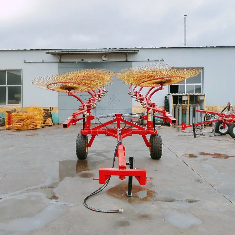 3 Point Pto Power Rake Tractor Trailed hay Rake Finger Wheel hay Rake ...