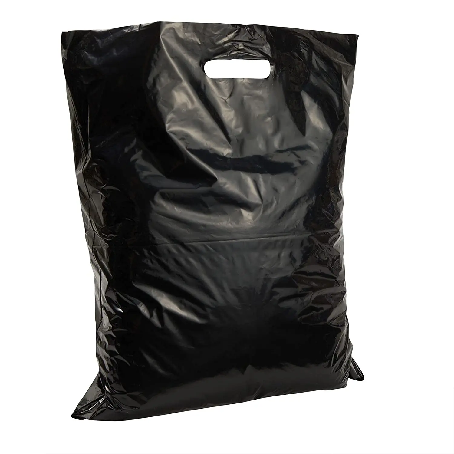 Custom Printed Logo Design Ldpe Hdpe Handle Plastic Bag Die Cut Bag Shopping Bag for Clothing Shoe Packing