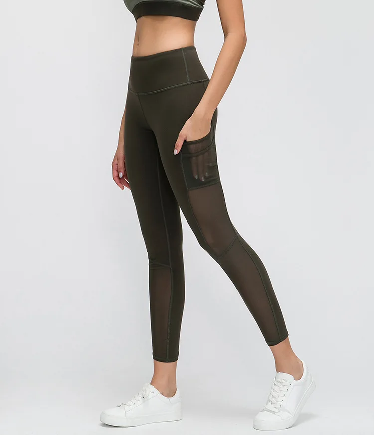 tan nike leggings