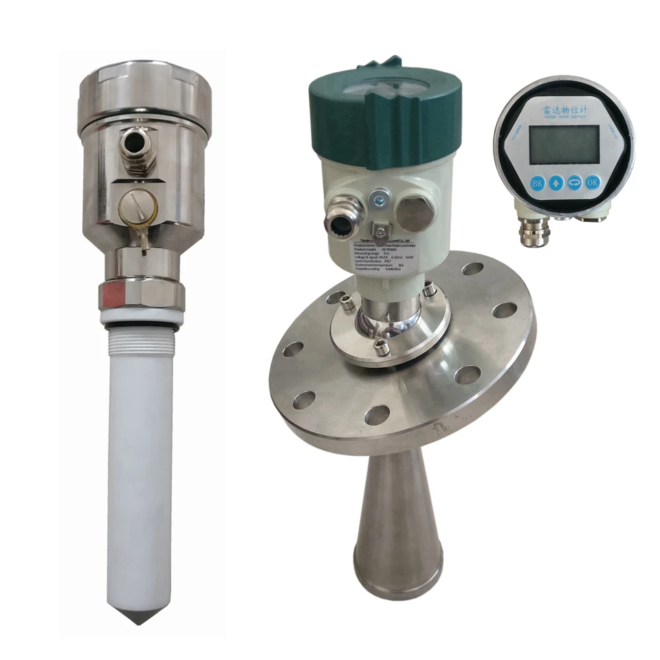 High Frequency Radar Level Meter Cement Silo Level Sensor Transmitter Guided Instrument for Measuring Radars