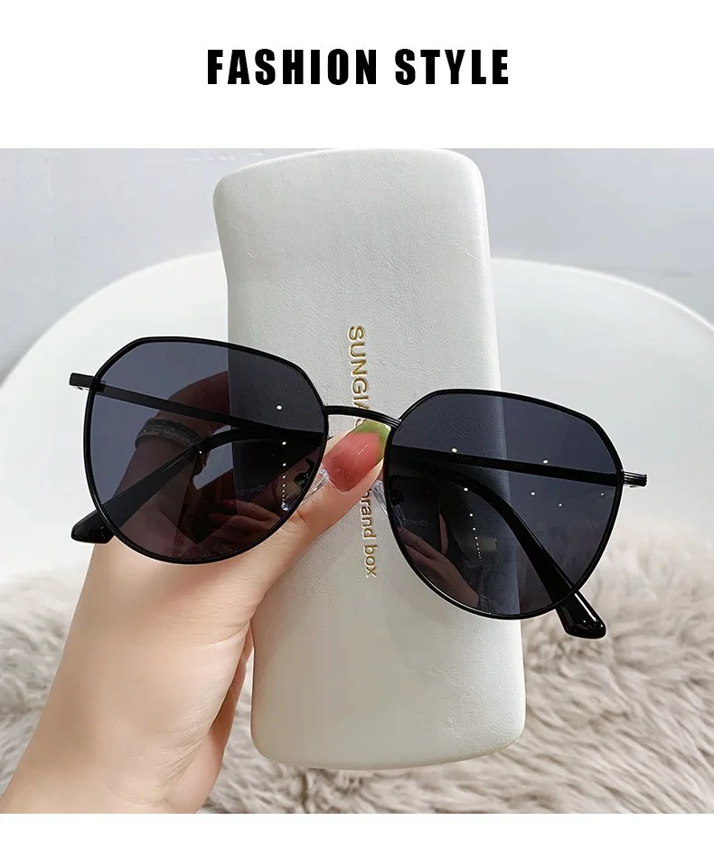 New Fashionable Metal Mens Polarized Sunglasses Uv Protection With Anti-Uv Glasses for Outdoor Driving Activities