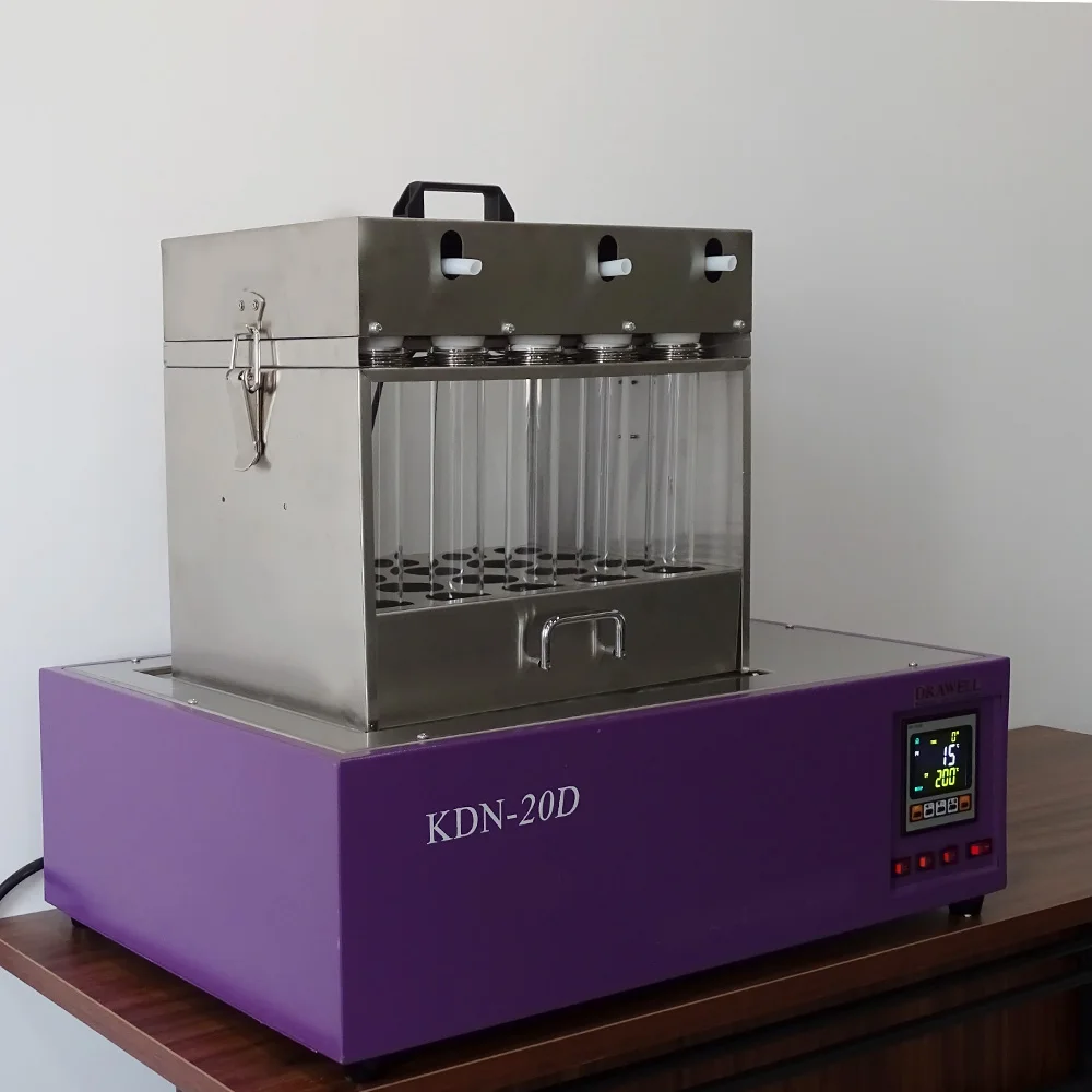 Drawell Dwkdn 20 Samples Kjeldahl Digestion Block Kjeldahl Nitrogen