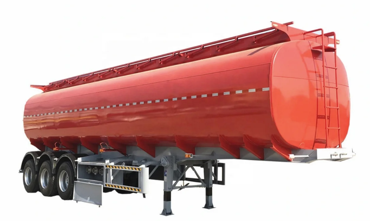 OTTC Certification Factory Exporting 40000-75000l Fuel Oil Tanker Semi Trailer with Different Material